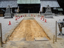 基礎掘方工事です。